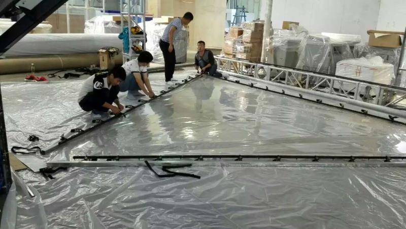 360 Degree Giant Mirror Holographic Reflective Foil Lámina reflectante holográfica del espejo del espejo de 360 grados