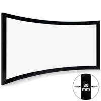 Pantalla de proyector curva de cine