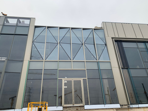 Película de mapeo de proyección transparente de Glassmovie para ventana al aire libre