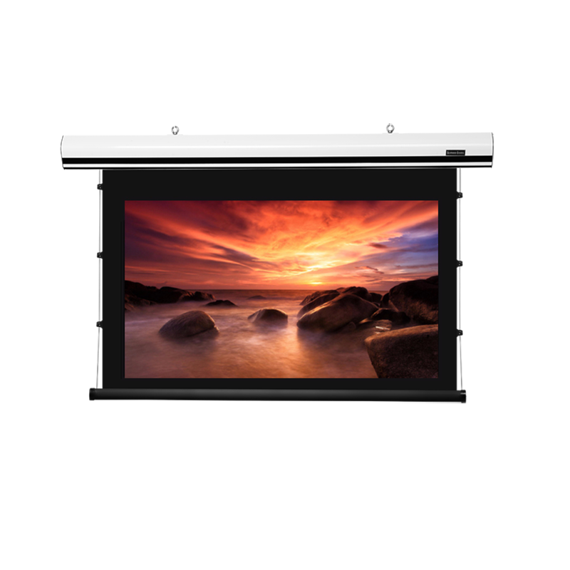Pantalla eléctrica de aluminio platino con cable de tracción SG-AE3